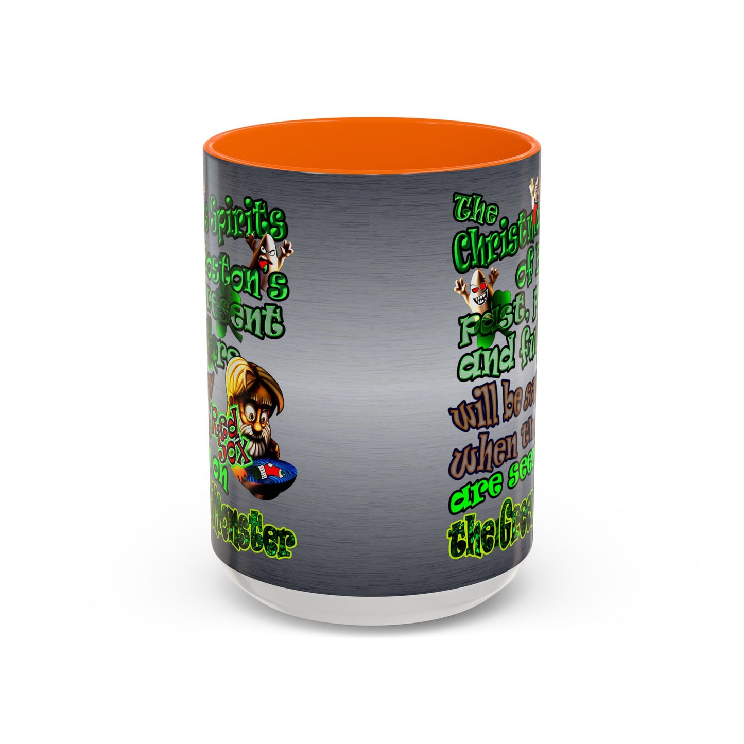 christmas spirits of boston - Accent Mug (brushed nickel)