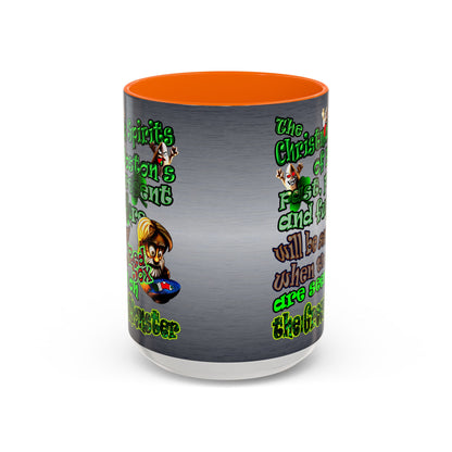 christmas spirits of boston - Accent Mug (brushed nickel)