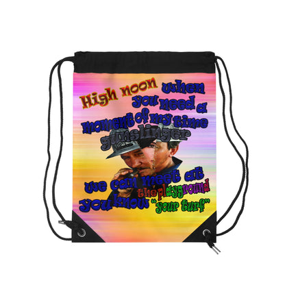 high noon - Drawstring Bag (color blur)