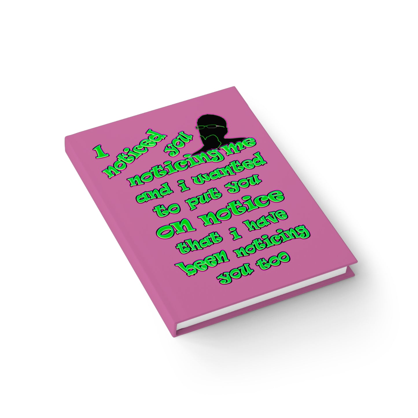 noticed you noticing - journal-lined (light pink)