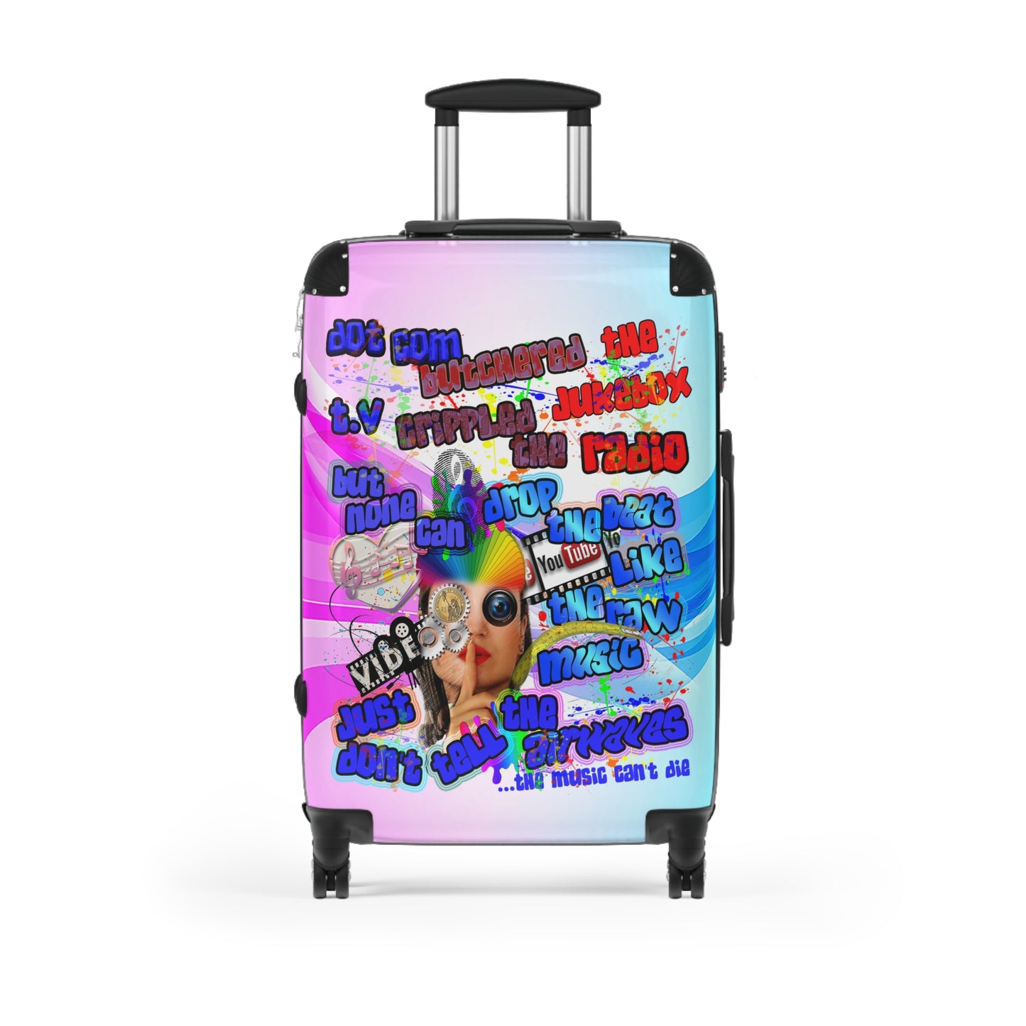 drop the beat - Suitcase (light blue-pink wave)