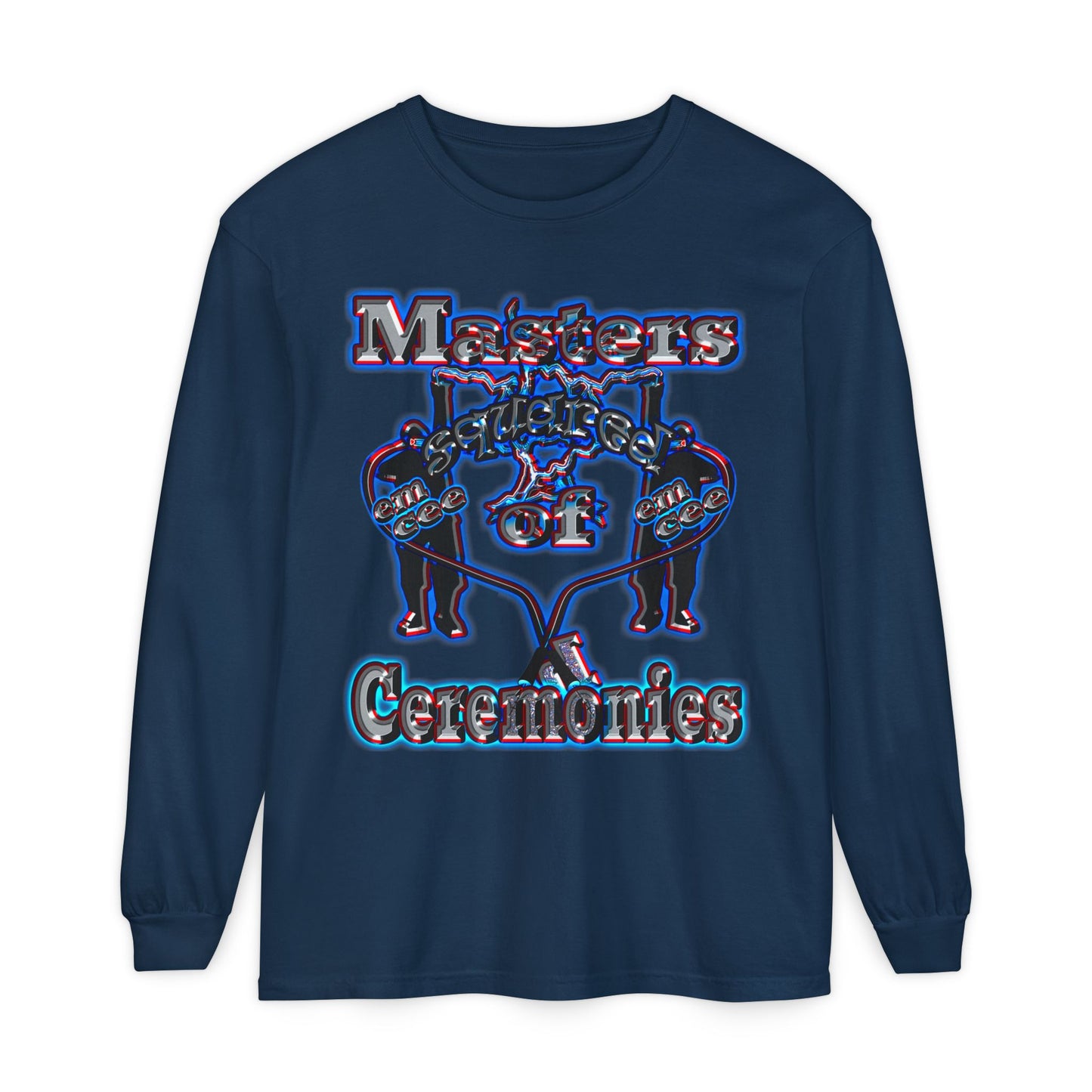 em cee squared - Unisex Garment-dyed Long Sleeve T-Shirt