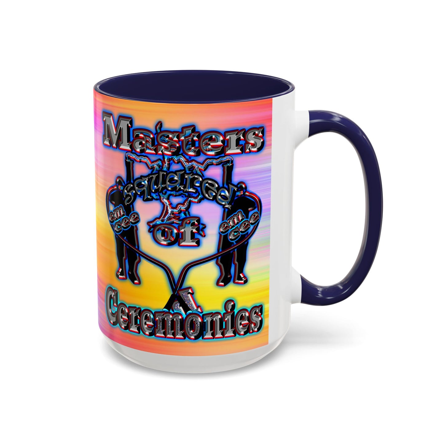 em cee squared - Accent Mug (color blur)