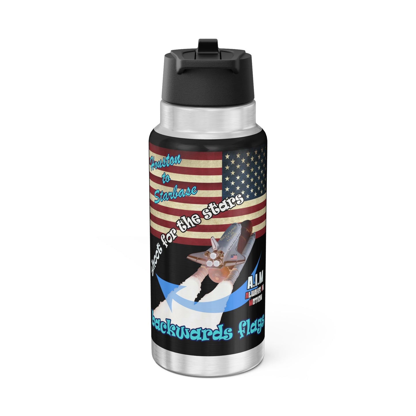 shoot for the stars - Gator Tumbler, 32oz (black)