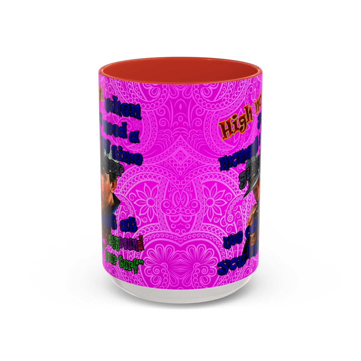 high noon - Accent Mug (pink swirl)