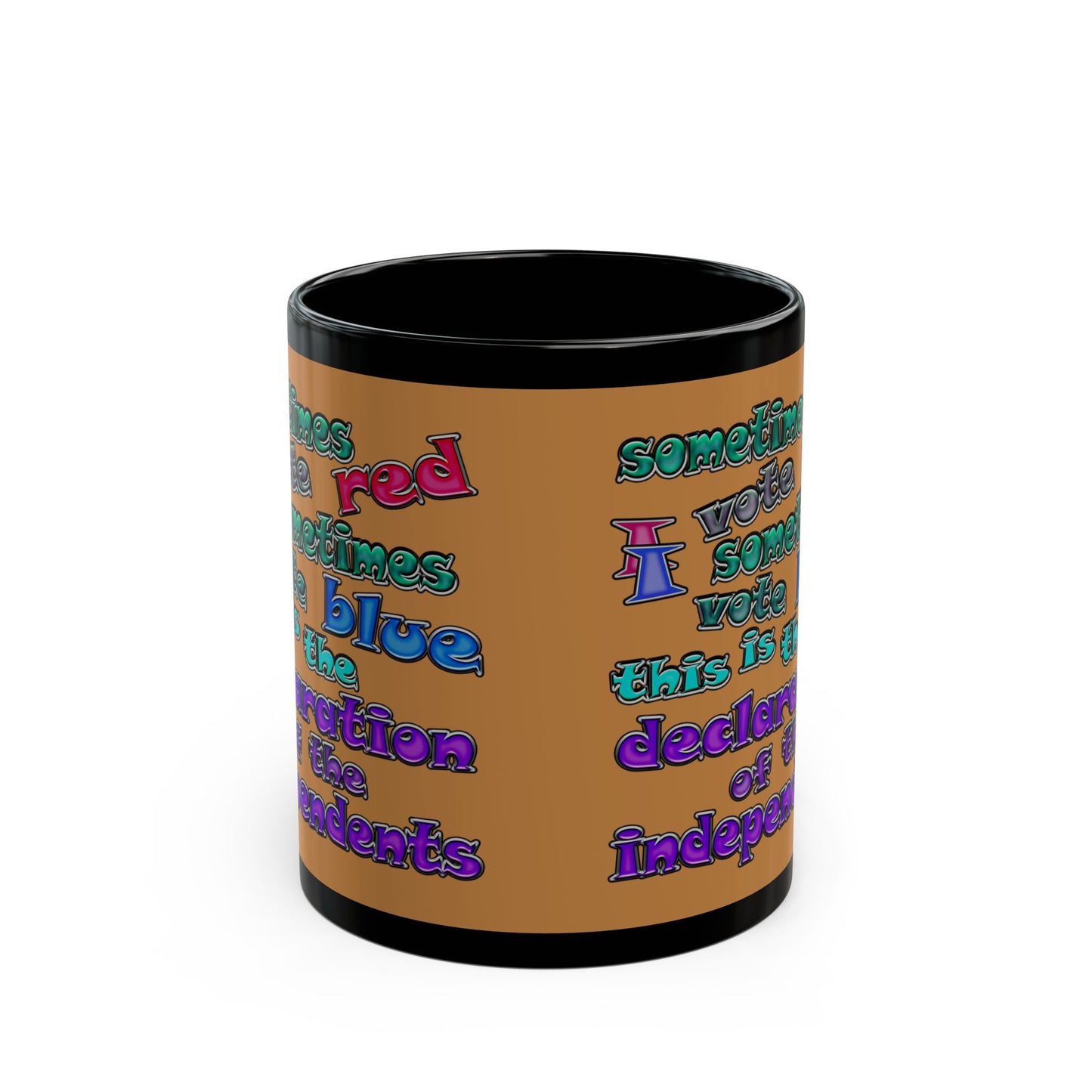declaration of the independents - Black Mug (light brown)