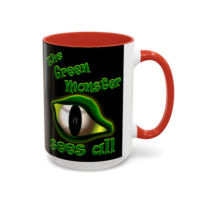 green monster - Accent Mug (black)