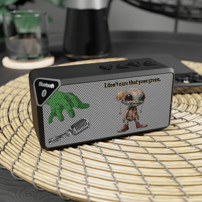 I don't care that your green - Jabba Bluetooth Speaker (light grey)