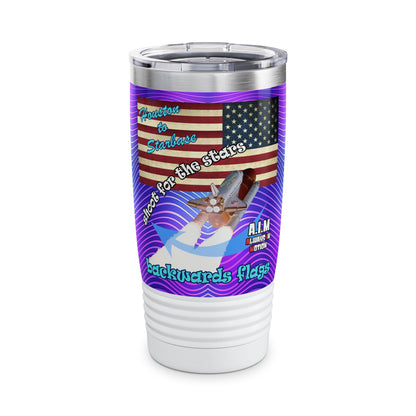 shoot for the stars - Ringneck Tumbler, 20oz (purple wave)