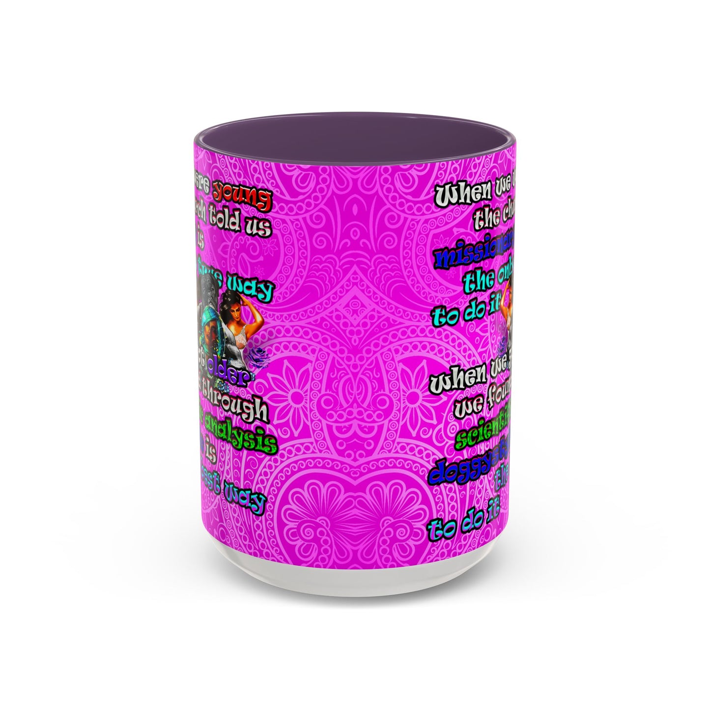 doggystyle - Accent Mug (pink swirl)