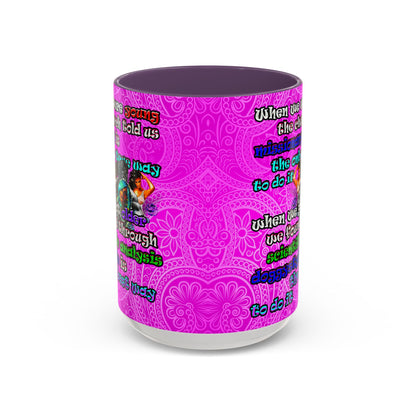 doggystyle - Accent Mug (pink swirl)