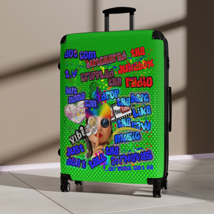 drop the beat - Suitcase (logo green)