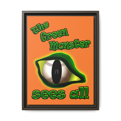 green monster - framed canvas art (crusta)
