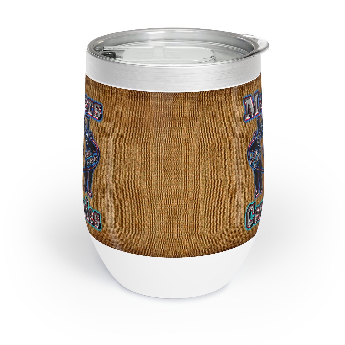 em cee squared - Chill Wine Tumbler (brown papyrus)