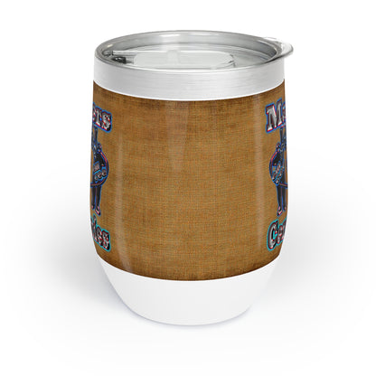 em cee squared - Chill Wine Tumbler (brown papyrus)