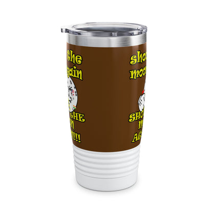 shoot the moon again - Ringneck Tumbler, 20oz (brown)