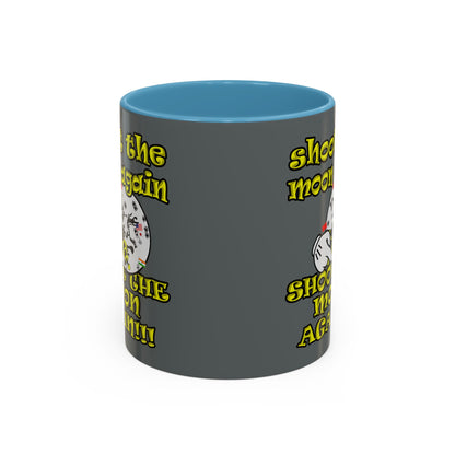 shoot the moon again - Accent Mug (dark grey)