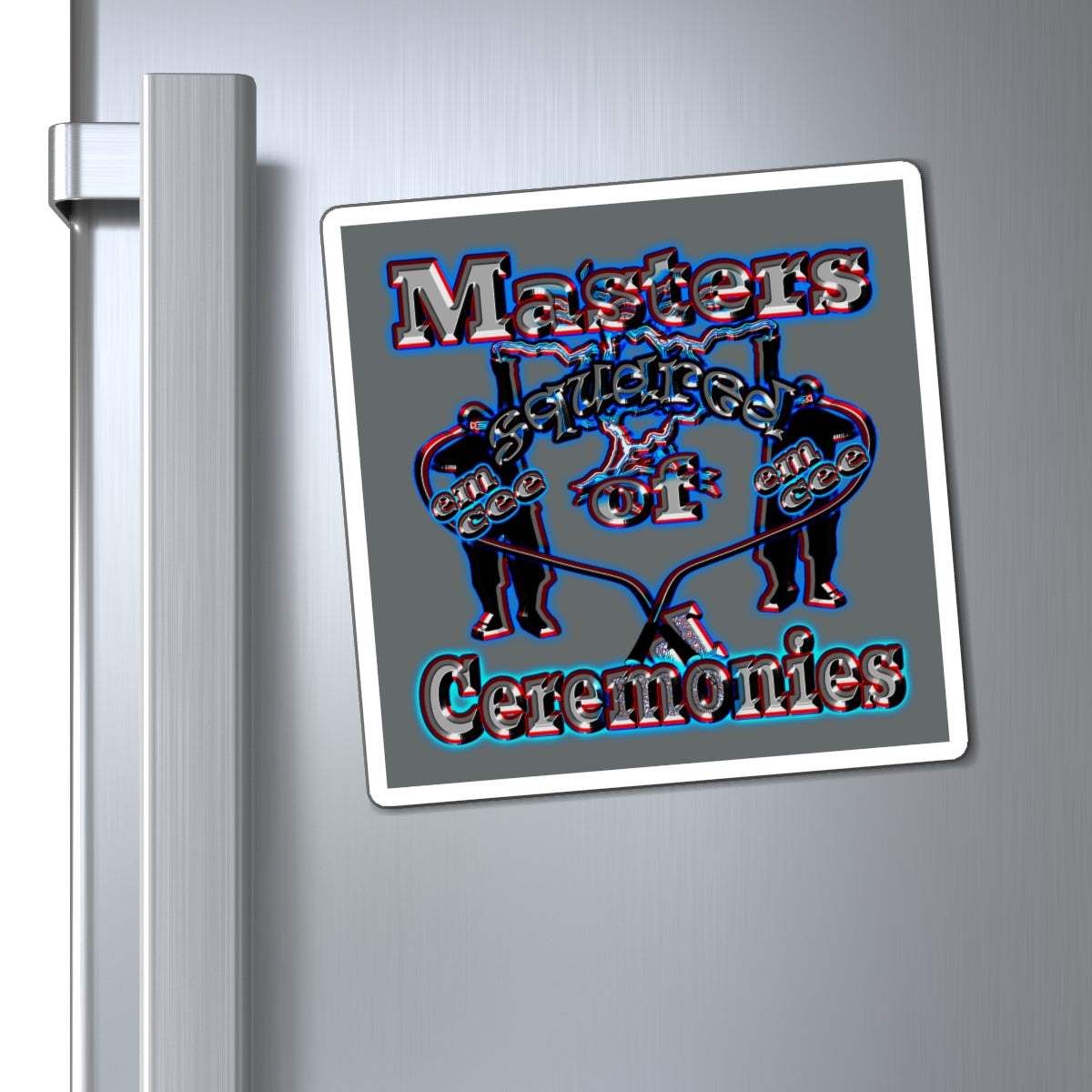 em cee squared - Magnets - (dark grey)