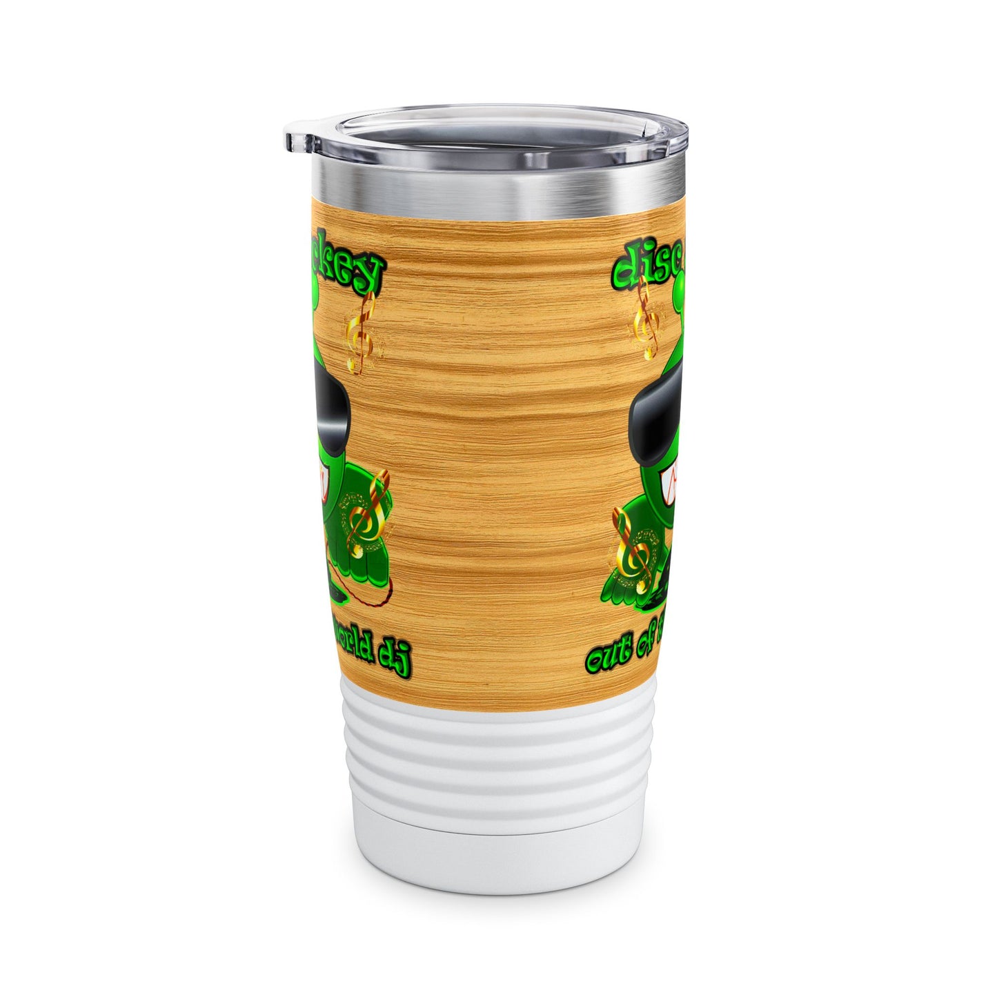 disc jockey - Ringneck Tumbler, 20oz (butterscotch wood finish)
