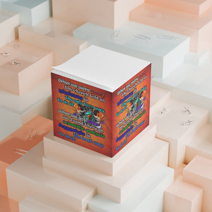 doggystyle - note cube (burnt orange)