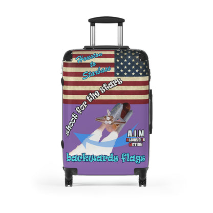shoot for the stars - Suitcase (light purple)