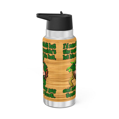 turtle race - Gator Tumbler, 32oz  (butterscotch wood finish)
