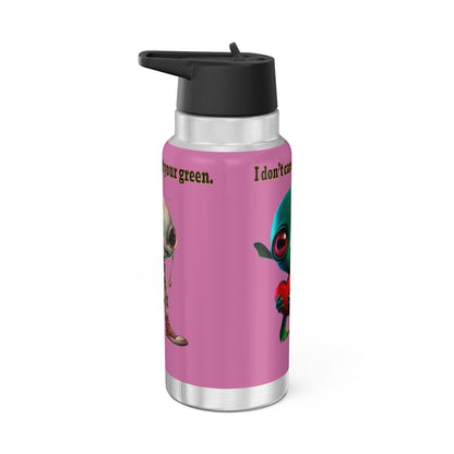 I don't care that your grey - Gator Tumbler, 32oz (light pink)