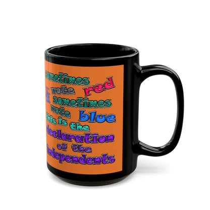 declaration of the independents - Black Mug (crusta)