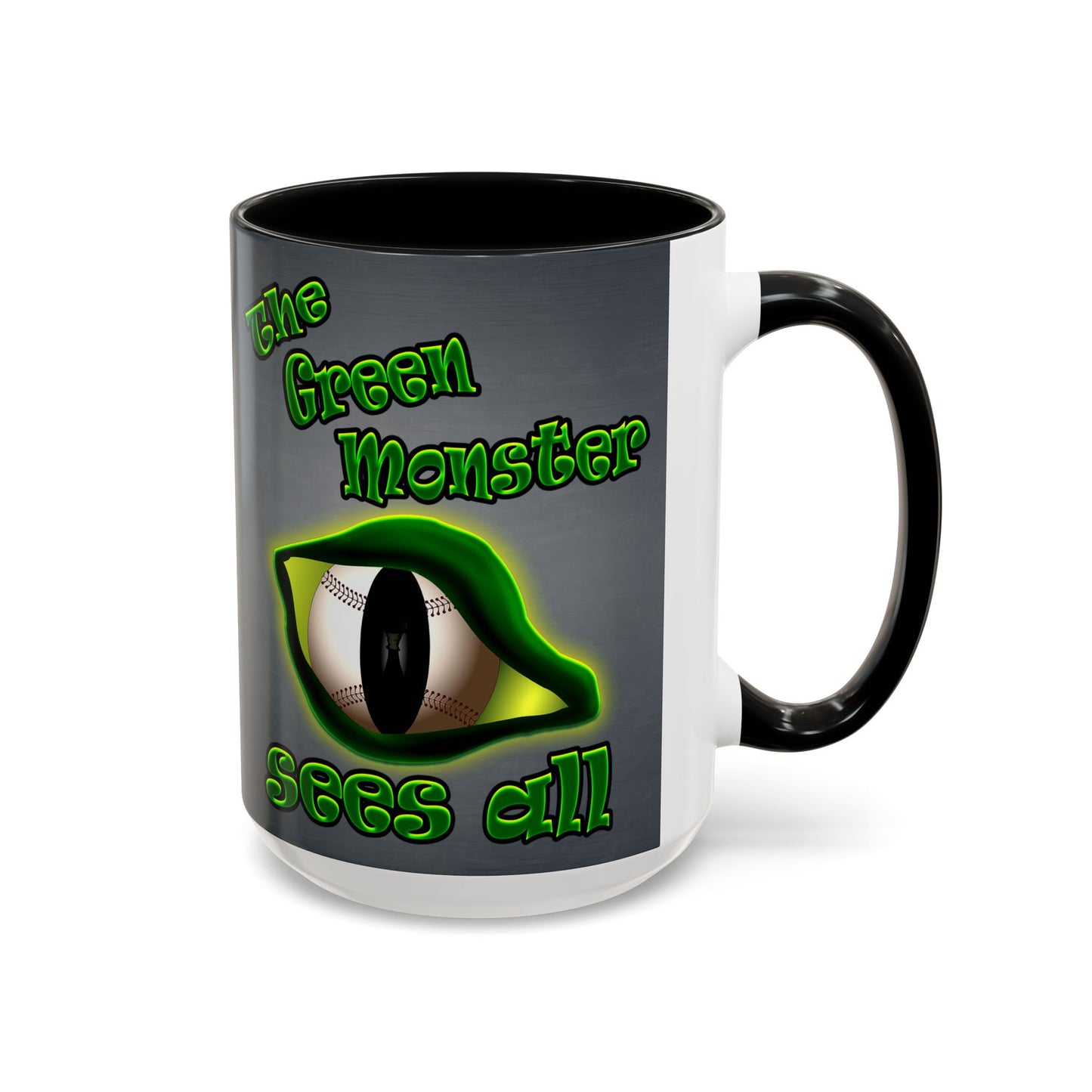 green monster - Accent Mug (grey-light grey)