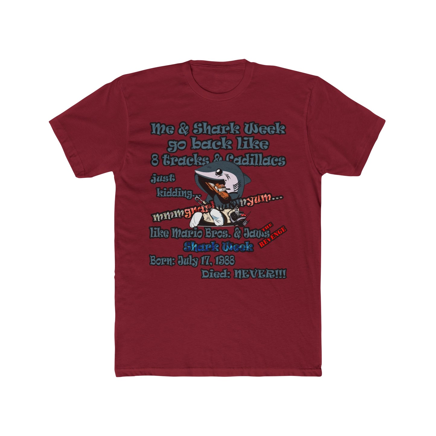 shark week - Men's Cotton Crew Tee