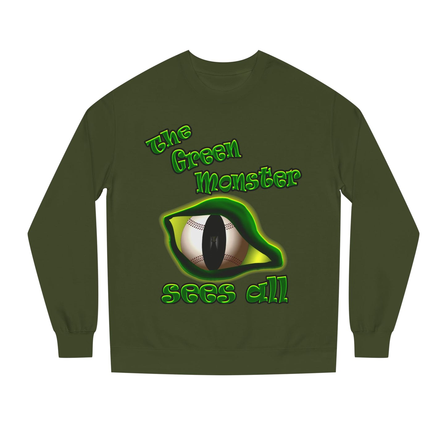 green monster - Unisex Crew Neck Sweatshirt