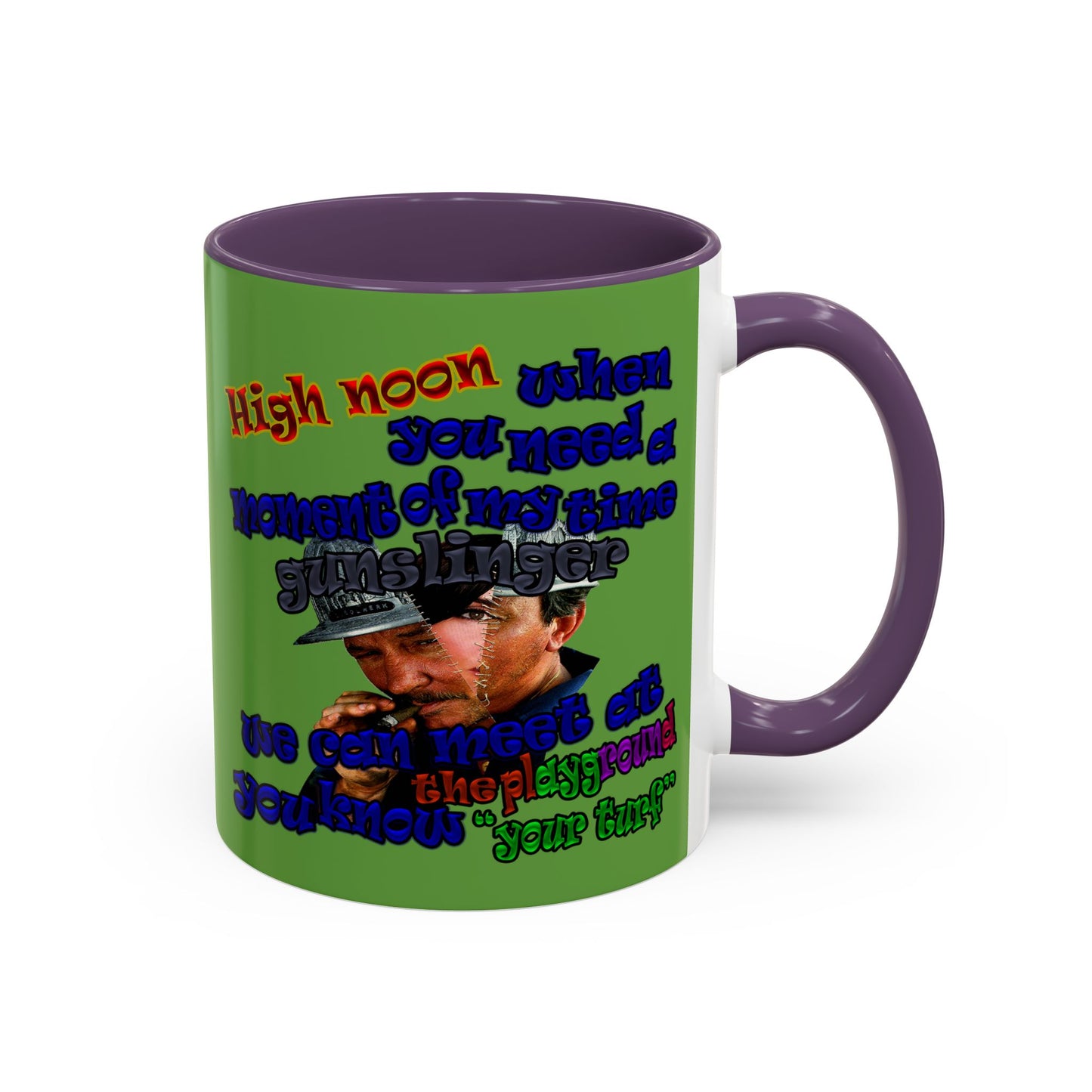 high noon - Accent Mug (green)