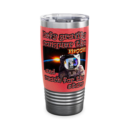 defy conquer reach - Ringneck Tumbler, 20oz (yellow-orange wave)
