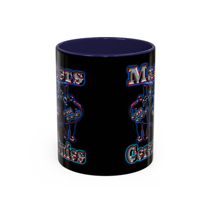 em cee squared - Accent Mug (black)