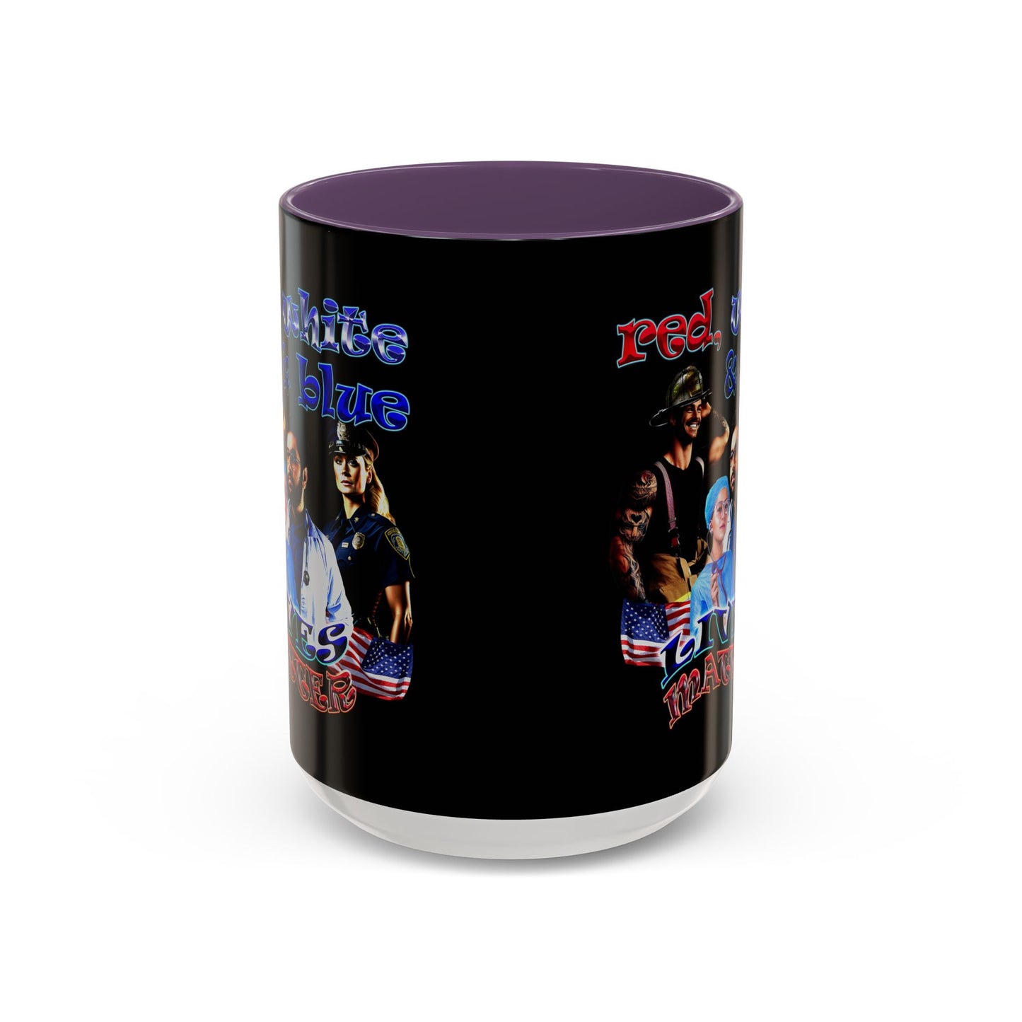 rw&b lives matter - Accent Mug (black)