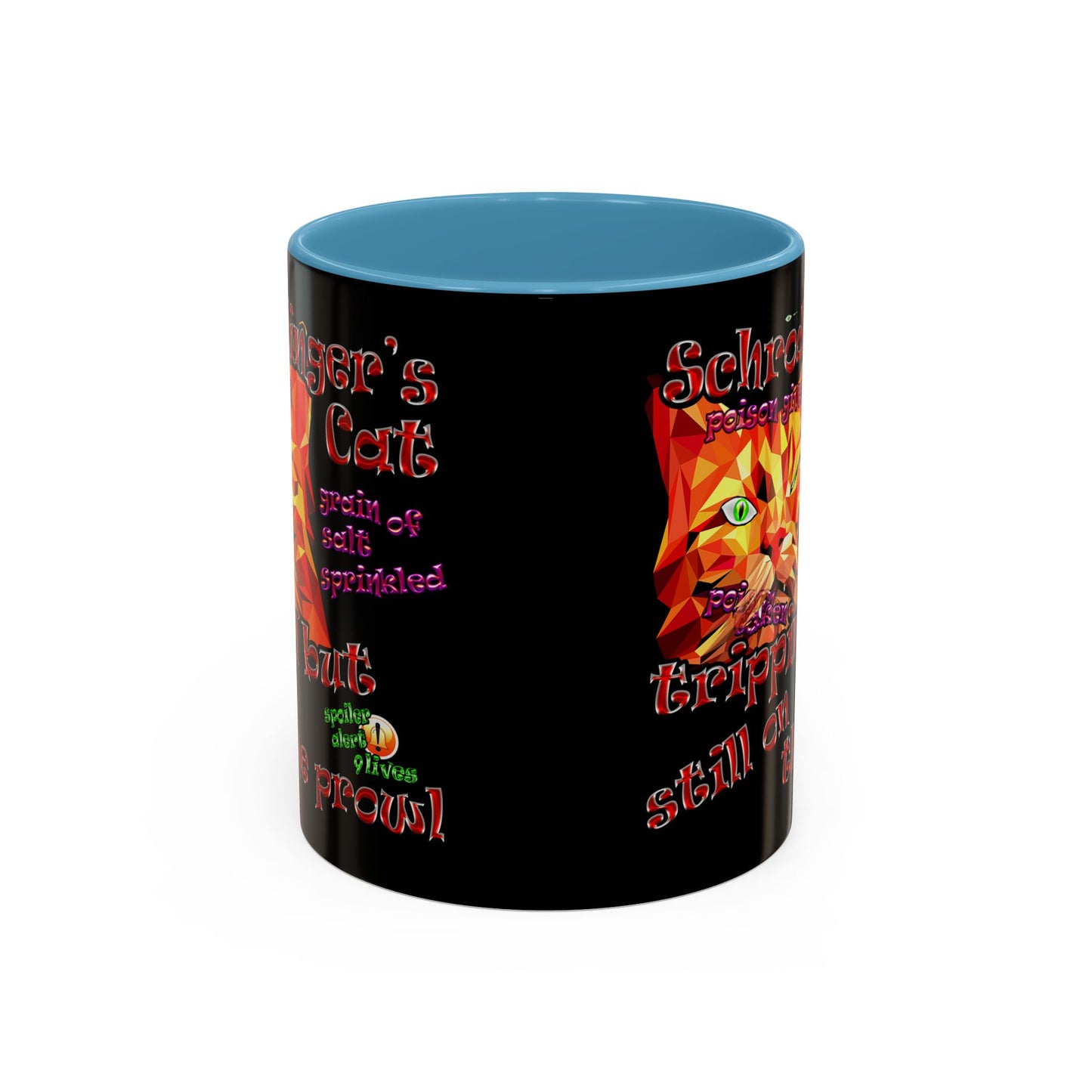 schrodinger's cat - Accent Mug (black)