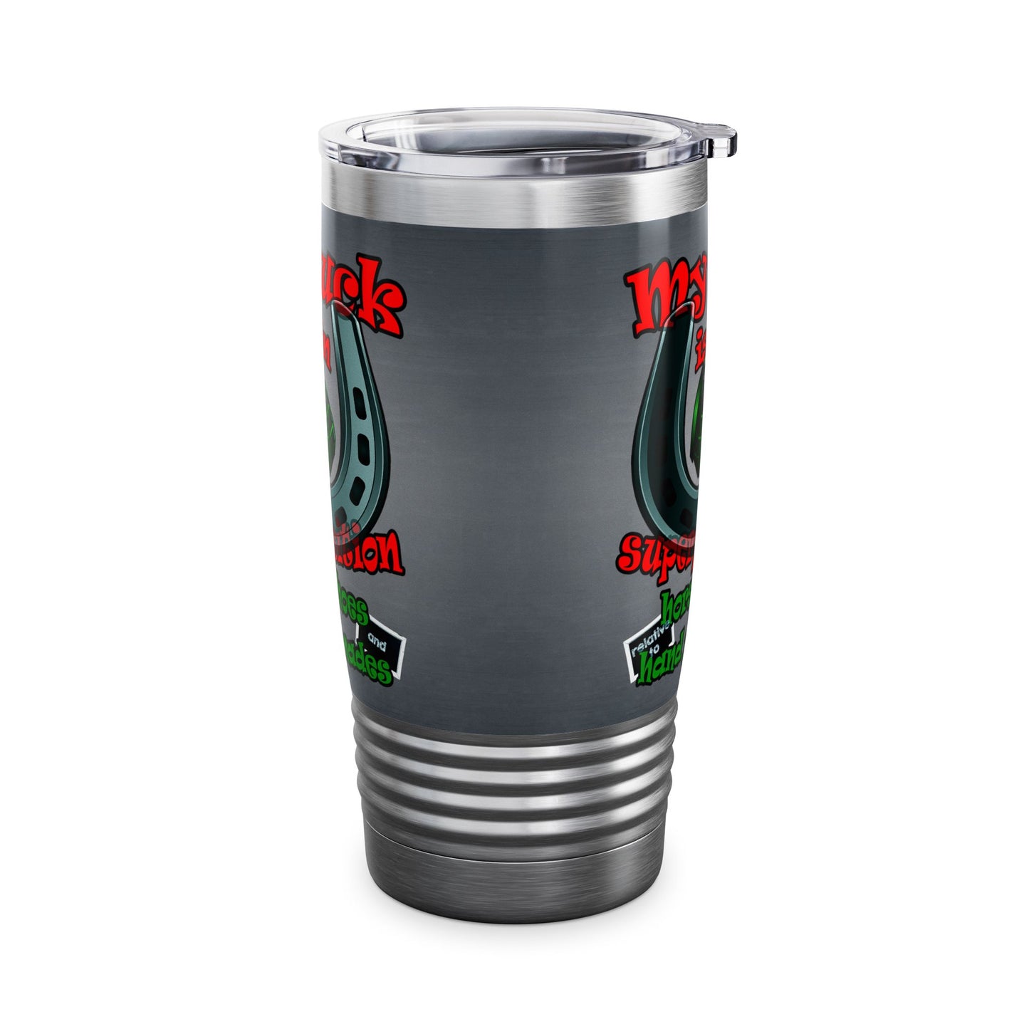 my luck - Ringneck Tumbler, 20oz (grey-light grey)