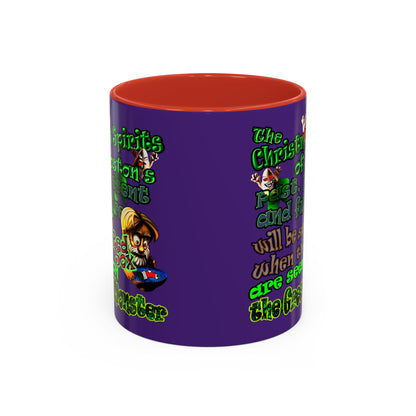 christmas spirits of boston - Accent Mug (purple)