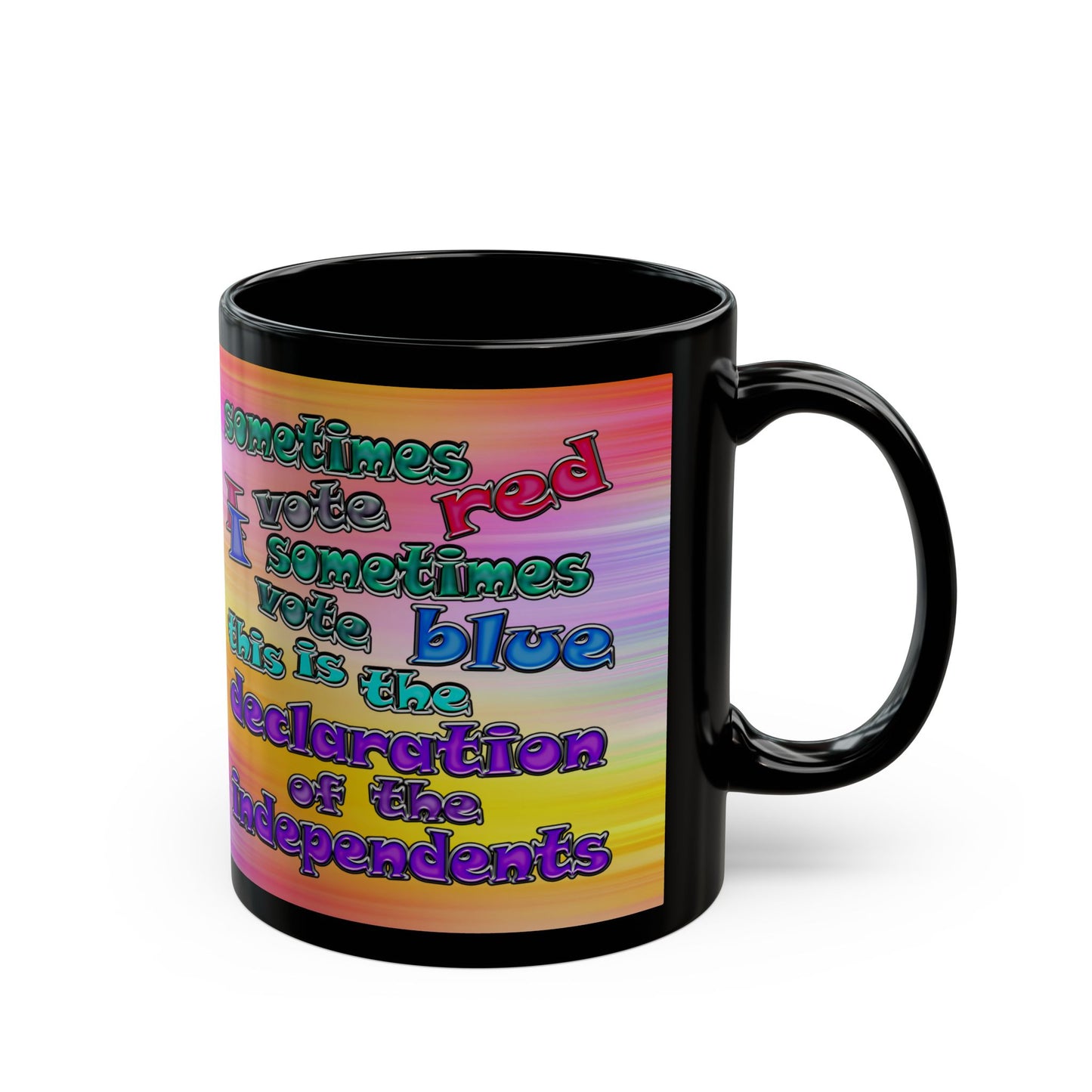 declaration of the independents - Black Mug (color blur)