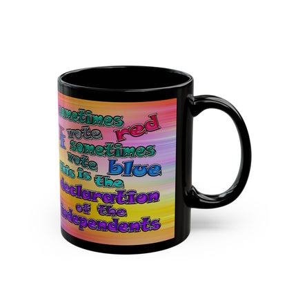 declaration of the independents - Black Mug (color blur)