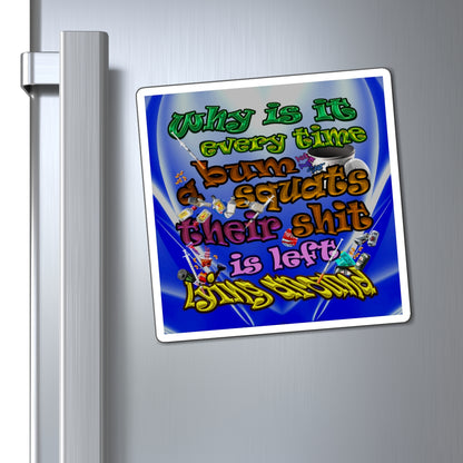 the bum's shit - Magnets - (blue-white wave)