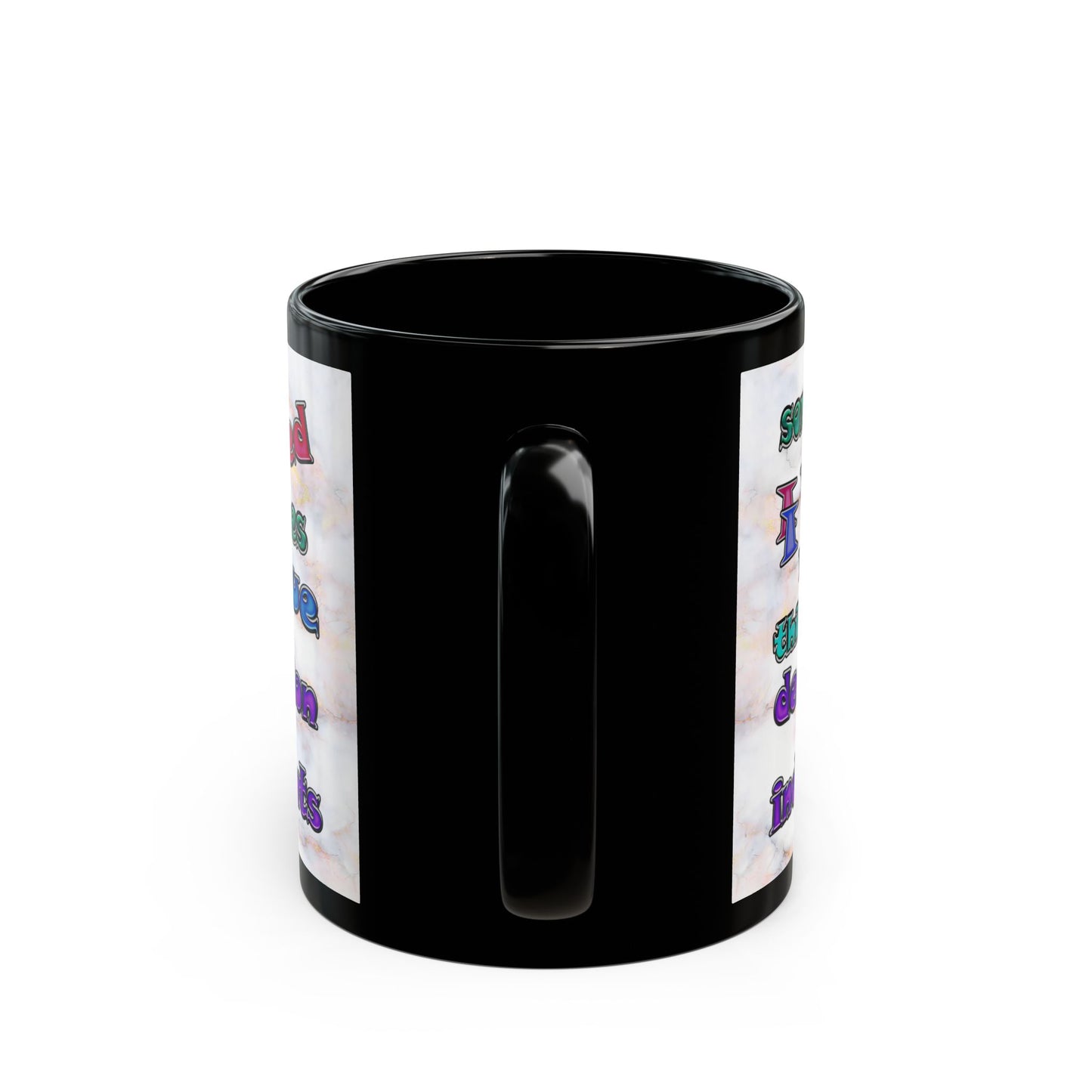 declaration of the independents - Black Mug (white marble)