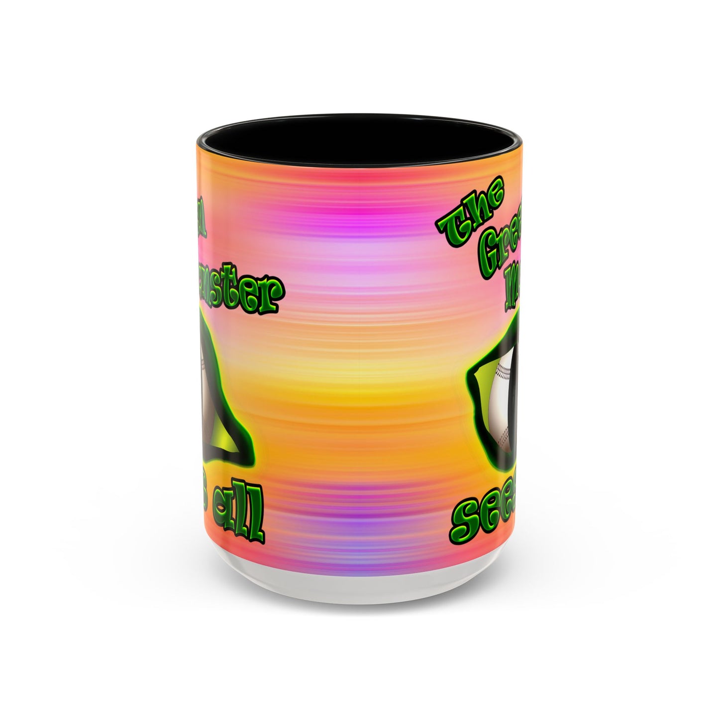 green monster - Accent Mug (color blur)