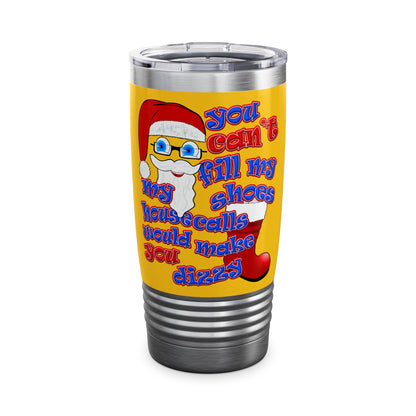 santa's shoes - Ringneck Tumbler, 20oz (yellow)