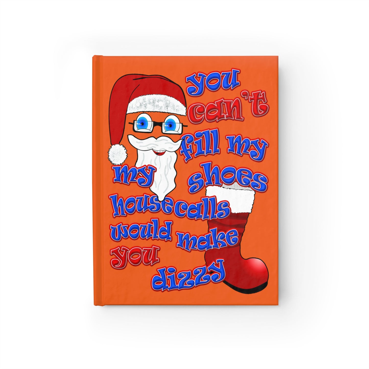 santa's shoes - journal-blank (orange)