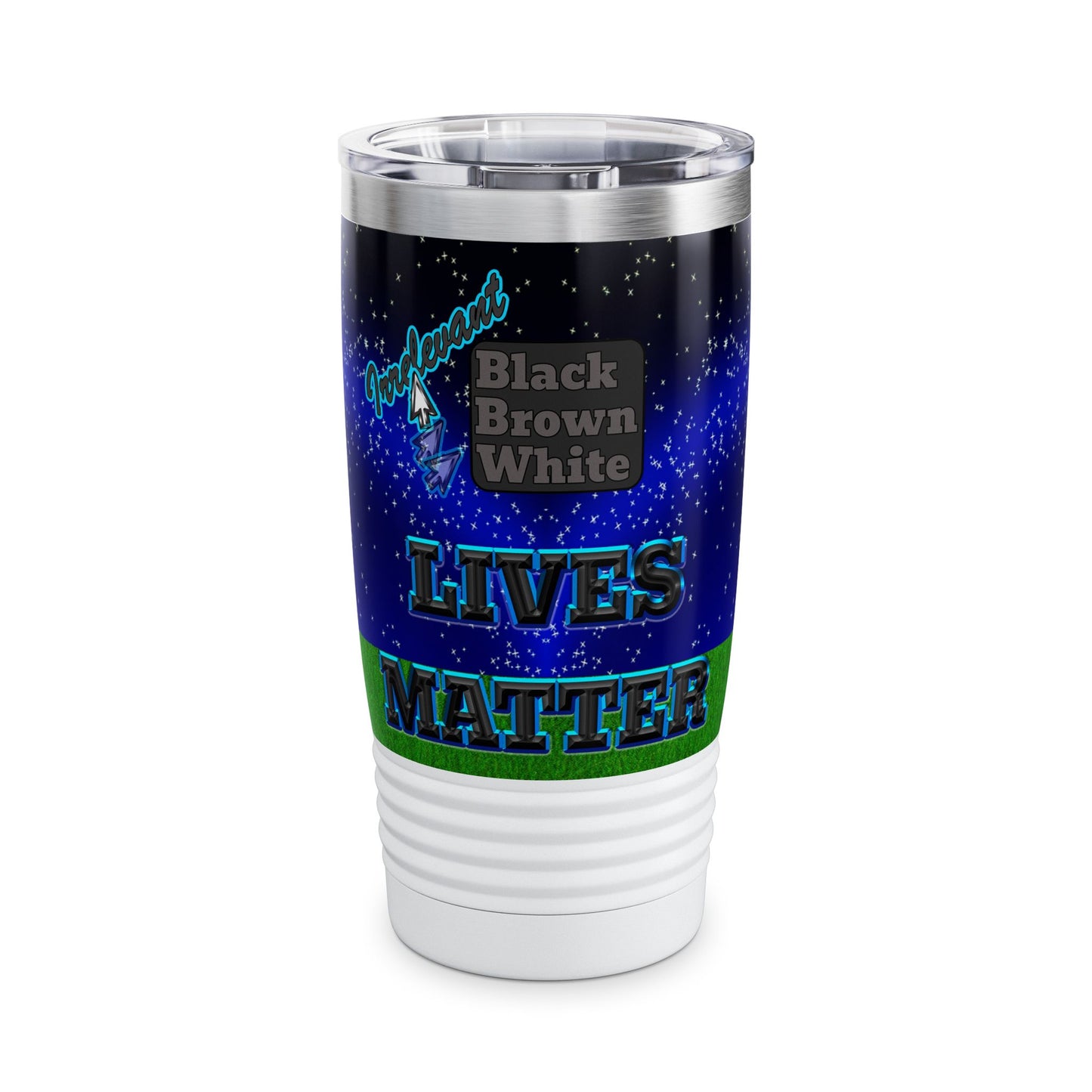 irrelevant - Ringneck Tumbler, 20oz ('snoops' background)