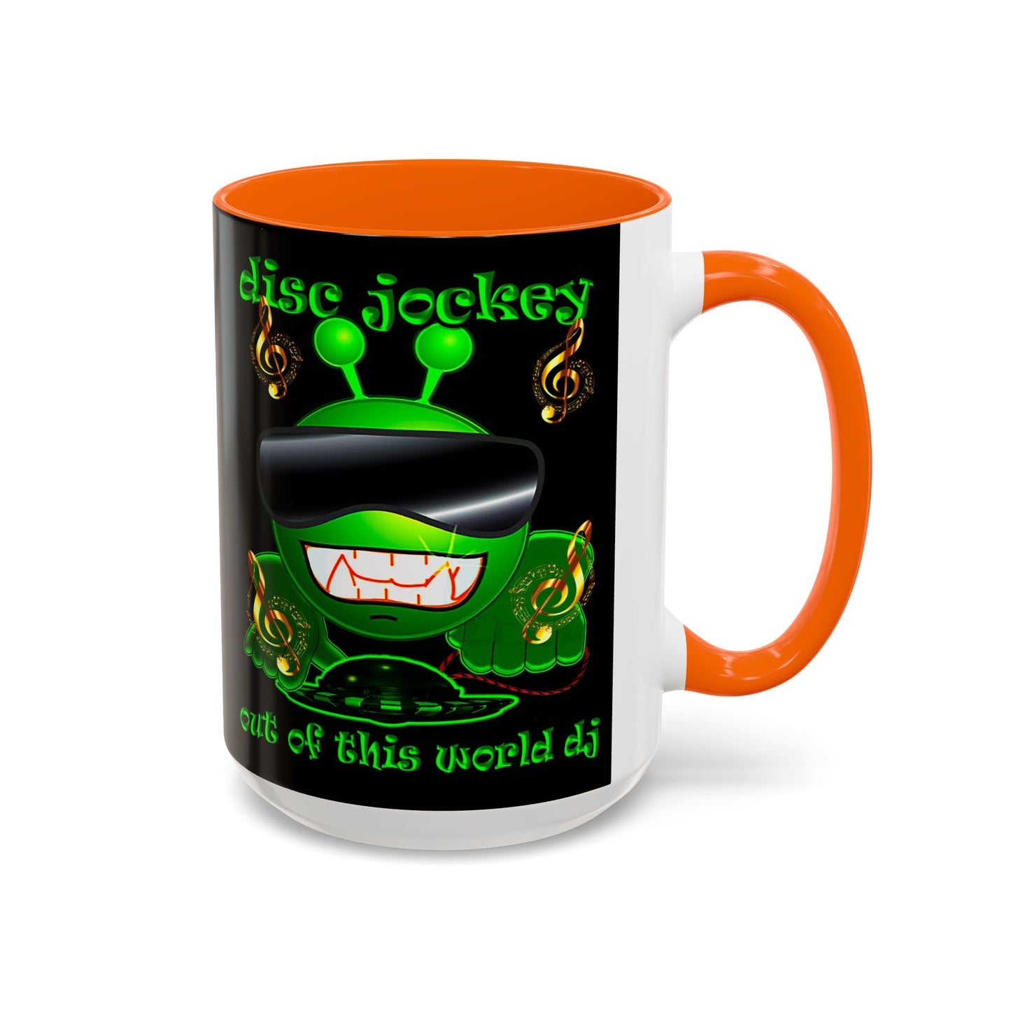 disc jockey - Accent Mug (black)