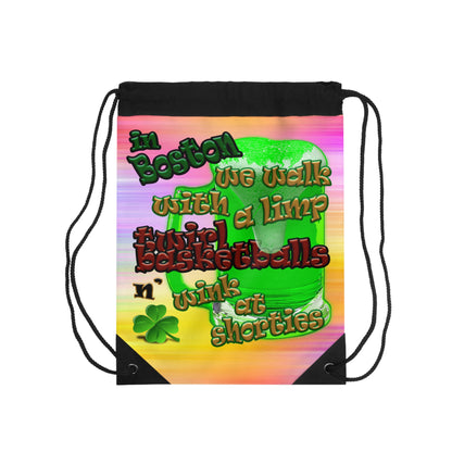 celtics logo - Drawstring Bag (color blur)