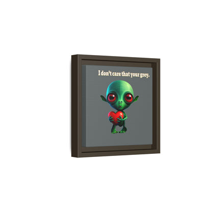 I don't care that your grey - framed canvas art (dark grey)