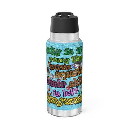 the bum's shit - Gator Tumbler, 32oz (faded blue)